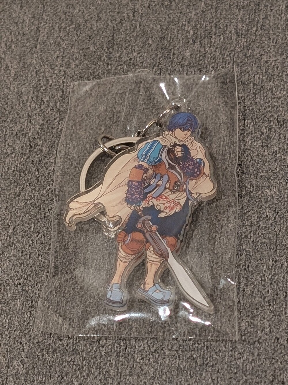 Baten Kaitos Kalas Acrylic Bandai with silver chain & keyring sealed
